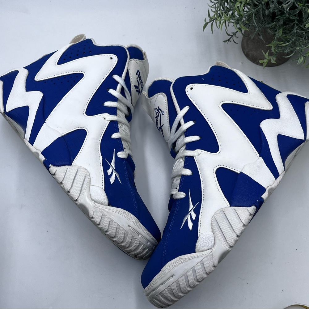 Reebok Kamikaze II Letter of Intent Shoes Dark Royal Blue & White Mens Size 9.5 - Picture 7 of 16